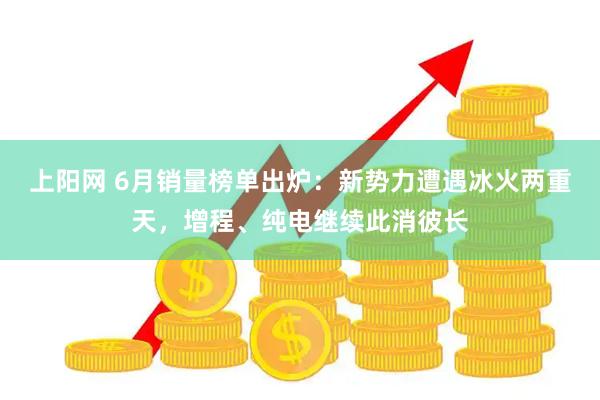 上阳网 6月销量榜单出炉：新势力遭遇冰火两重天，增程、纯电继续此消彼长